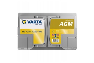 BATTERY VARTA E39 AGM 70AH A7 START STOP NEW MODEL SMOKE SLI Model 570901076B512