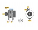 BOSCH 1 986 A00 786 Alternator Alternator charging current 110 A