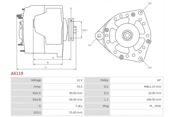 New Alternator TOYOTA Celica 2 2 GT TOYOTA MR2 2 0 16V TOYOTA Carina 2 0 Quality of parts according to GVO Q original with facto