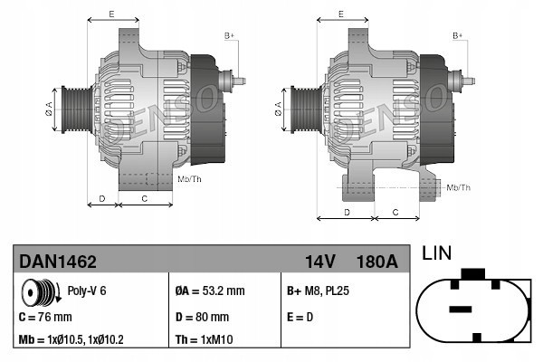 ALTERNATOR BMW 1 F20 1 5 03 15 Catalog number of the original BMW 12318645325 BMW 12318648045 BMW 8645325 BMW 8648045