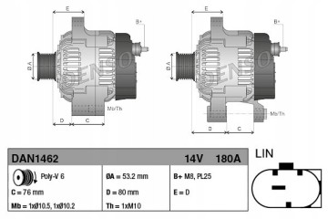 ALTERNATOR BMW 1 F20 1 5 03 15 Catalog number of the original BMW 12318645325 BMW 12318648045 BMW 8645325 BMW 8648045
