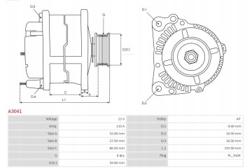 Alternador AS-PL A3041