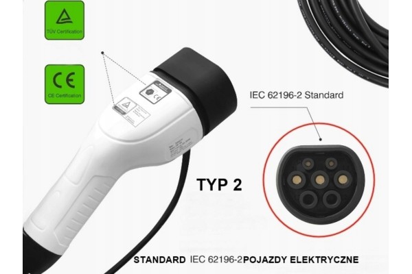 Charger 16A 230V Temperature Sensor 3 5kW Type2 EU IEC 62196 ZenCar WIFI Catalog number of the part E 169 112