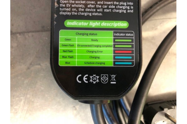 Cargador 16A 230V con Sensor de Temperatura, 3.5kW, Tipo 2 EU IEC 6219