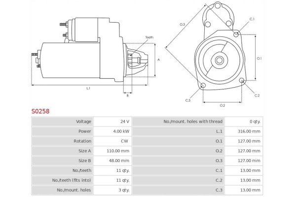 New DAF CF 75 310 9 2 DAF CF 75 310 9 2 DAF CF 75 250 9 2 Starter Quality of parts according to GVO Q original with factory logo