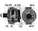 ALTERNATOR 14V for MERCEDES GL M R S Part manufacturer ERA