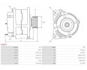 ALTERNATOR 150A A3267S AS PL FORD B MAX Car type cargo vans passenger cars