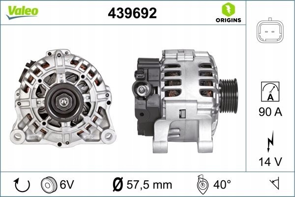 ALTERNATOR NEW VALEO 439692 Part manufacturer Valeo