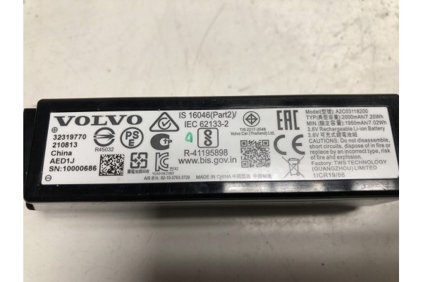 BATTERY MODULE DRIVER VCM VOLVO S90 S60 V90 V60 XC90 XC60 OE 32319770 Version European