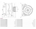 ALTERNATOR A6522S AS PL Car type passenger cars