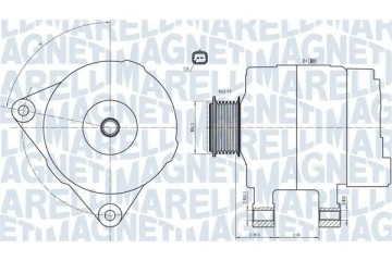 ALTERNATOR 063732033010 MAGNETI MARELLI Packaging status original