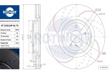 SHIELD ROTINGER RT 21011HP GL T5 Number of discs offered 1