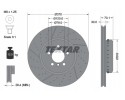 TEXTAR BRAKE DISC BMW P 3 4 11 PERFORATED Number of discs offered 1