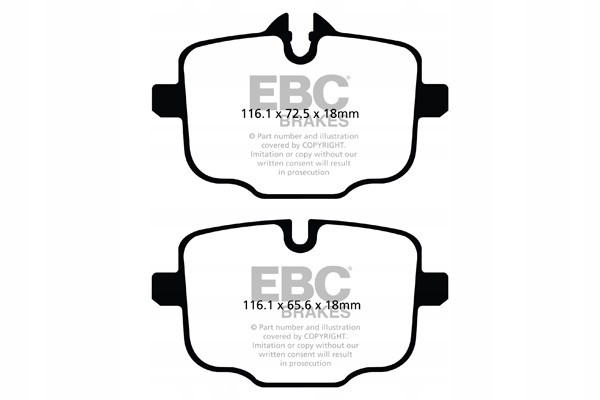 Klocki hamulcowe YELLOWSTUFF EBC Brakes BMW serii 5 F10 F11 G30 G31 Producent czesci EBC