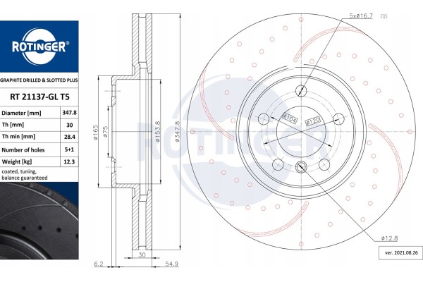 ROTINGER RT 21137 GL T5 SHIELD Number of discs offered 1