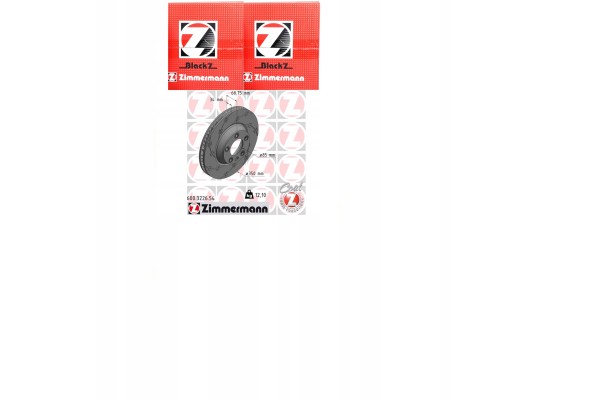 BRAKE DISC LEFT FRONT 600 3226 54 ZIMMERMANN Catalog number of substitutes AP 25585 V FI BA FBD220L FTE 9081003 JAPKO 600931C KA