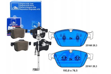 Front brake pads ATE 13 0460 7281 2 Car type passenger cars
