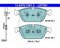 ATE 13 0470 7281 2 brake pads Part manufacturer ATE