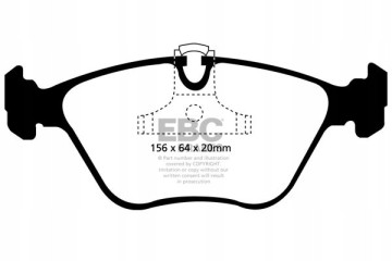 Brake pads YELLOWSTUFF EBC Brakes BMW 3 Series E46 330 Series 3 X 4WD Part manufacturer EBC