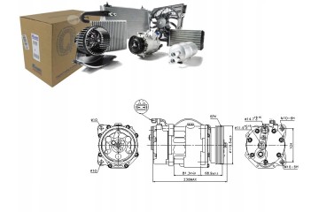 Compresor de aire acondicionado Nissens 89040