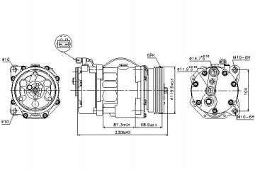 Compresor de aire acondicionado Nissens 89040