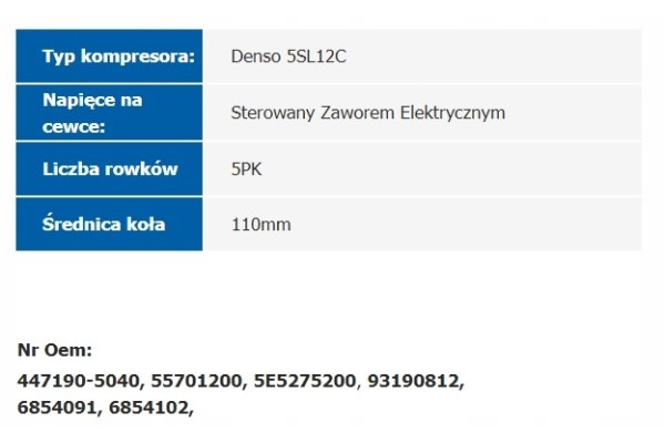 Air conditioning compressor Opel Corsa E 24M GW Quality of parts according to GVO Q original with factory logo OEM OES
