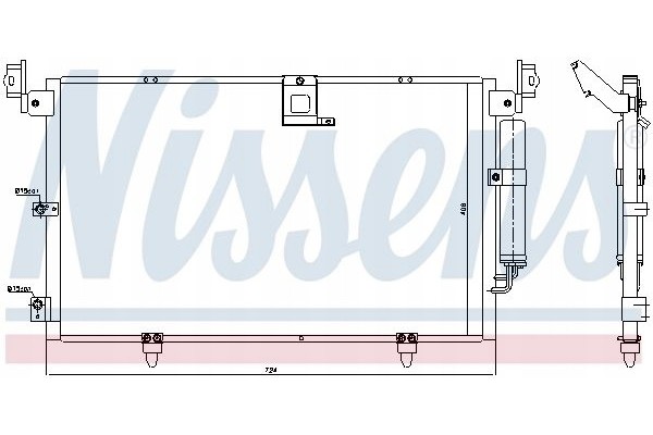 AIR CONDITIONING COOLER NISSENS 94789 Product weight with unit packaging 11 kg