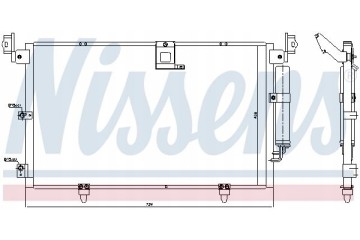 AIR CONDITIONING COOLER NISSENS 94789 Product weight with unit packaging 11 kg