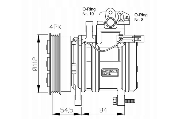 Air conditioning compressor NRF 32439 Quality of parts according to GVO Q original with factory logo OEM OES