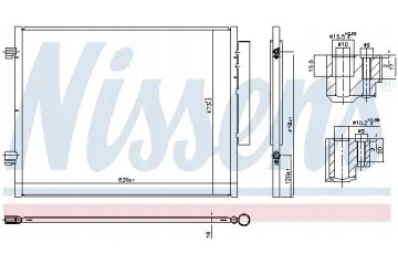 CONDENSER AIR CONDITIONING COOLER 941066 NISSENS Quality of parts according to GVO Q original with factory logo OEM OES