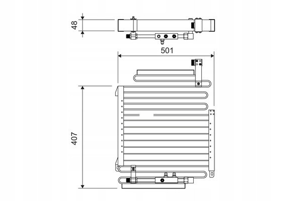 Condenser air conditioning VALEO 814288 Part manufacturer Valeo
