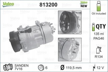 VALEO 813200 air conditioning compressor Part manufacturer Valeo