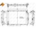 NRF 350057 Condenser air conditioning Catalog number of the part 350057