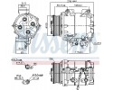 COMPRESSOR AIR CONDITIONING COMPRESSOR 89242 NISSENS EAN GTIN 5707286355903