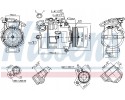 Compressor air conditioning NISSENS 89116 Part manufacturer Nissens
