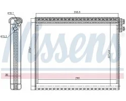 Nissens 92341 Evaporador para instalación de aire acondicionado