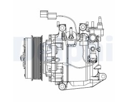 Compressor klim honda civic ix 12 DELPHI CS20503