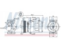 Compressor air conditioning NISSENS 89072 Part manufacturer Nissens