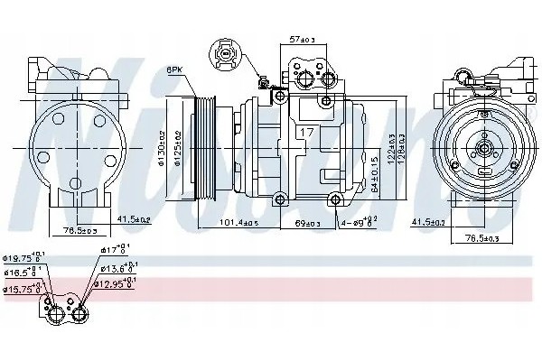 COMPRESSOR AIR CONDITIONING COMPRESSOR 89153 NISSENS Car type passenger cars