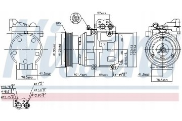 COMPRESSOR AIR CONDITIONING COMPRESSOR 89153 NISSENS Car type passenger cars