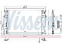 CONDENSER AIR CONDITIONING COOLER WITH DEHUMIDIFIER Catalog number of the original CHRYSLER 05175368AA CHRYSLER 1215477AA CHRYSL
