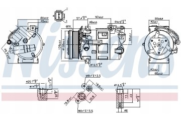 Nissens 890210 Compressor air conditioning