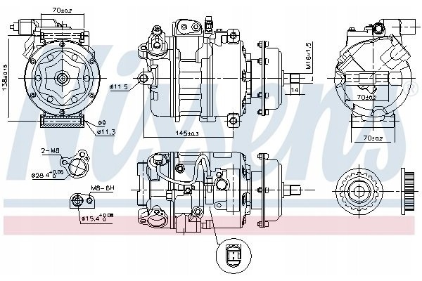 COMPRESSOR CLIMATE VW TRANSPORTER T5 03 09 2 5 TDi EAN GTIN 5707286463592
