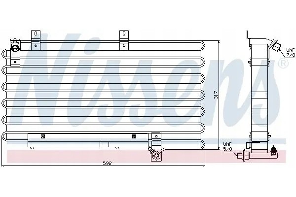 CONDENSER AIR CONDITIONING COOLER 94000 NISSENS Car type passenger cars