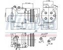 COMPRESSOR AIR CONDITIONING COMPRESSOR 89233 NISSENS Car type cargo vans passenger cars