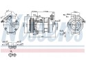 Compressor air conditioning NISSENS 89397 Part manufacturer Nissens