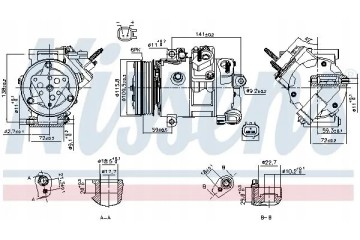 COMPRESSOR AIR CONDITIONING COMPRESSOR 890772 NISSENS Packaging status original