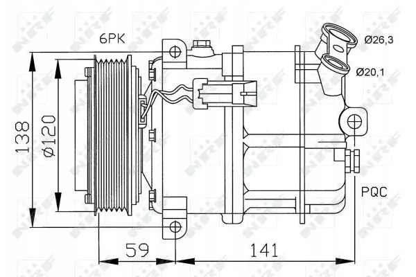 COMPRESSOR AIR CONDITIONING COMPRESSOR 32191 NRF FIAT Packaging status original