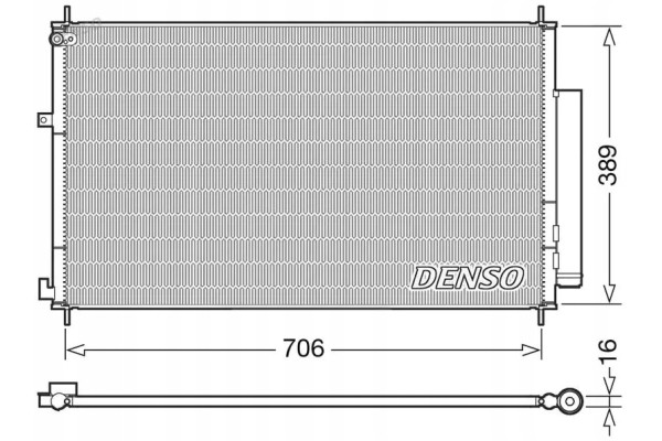 CONDENSER AIR CONDITIONING COOLER DCN40024 DENSO Packaging status original