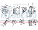 COMPRESSOR AIR CONDITIONING COMPRESSOR 890071 NISSENS Car type passenger cars